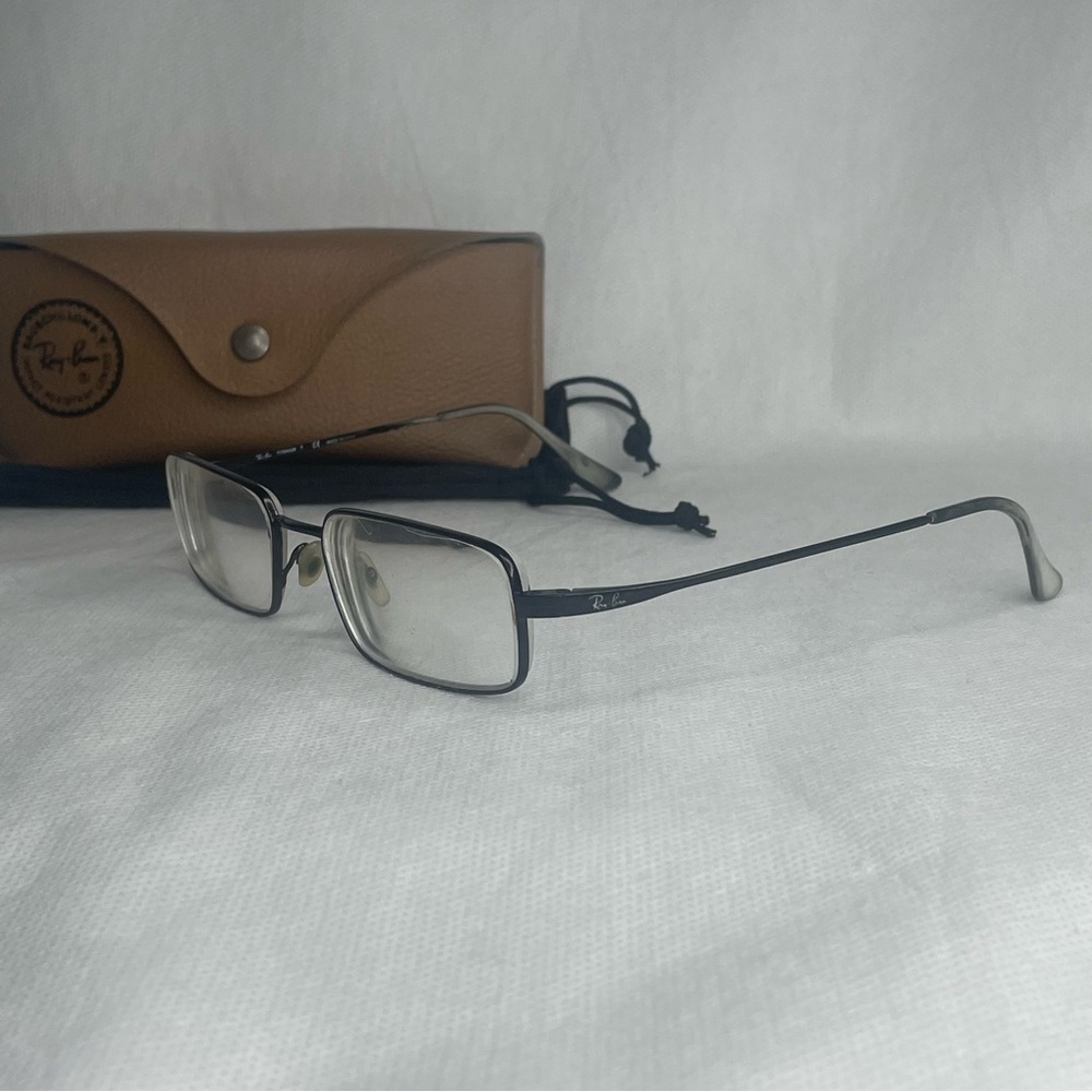 Ray Ban Titanium Rectangle Metal Wrap Eyeglasses Frame ONLY RB-8610 52[]18-140